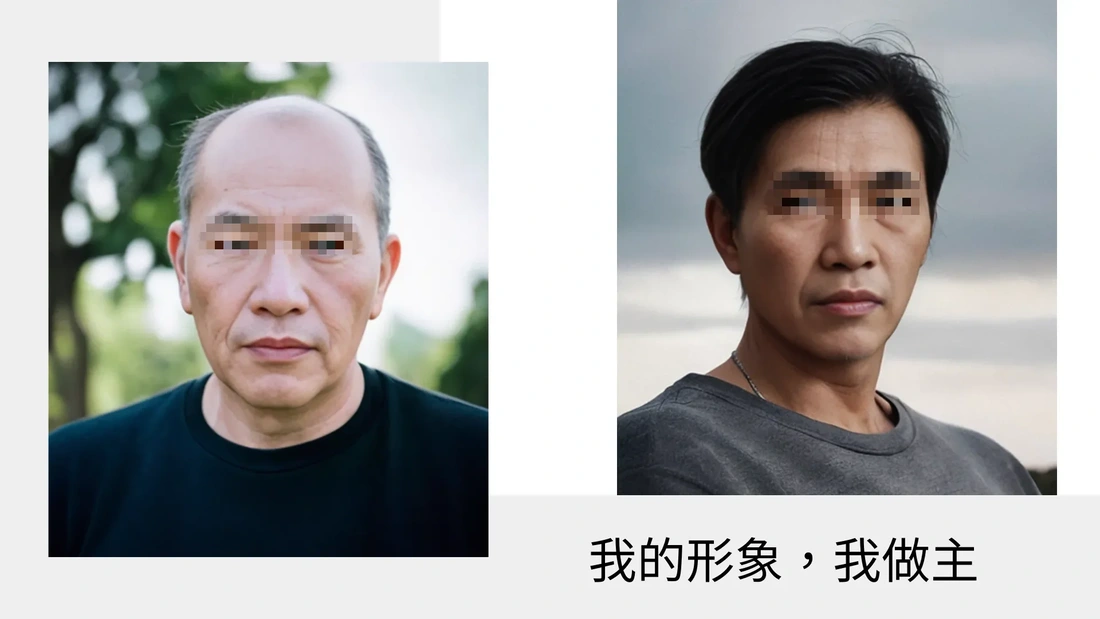 科技假髮解決雄性禿地中海